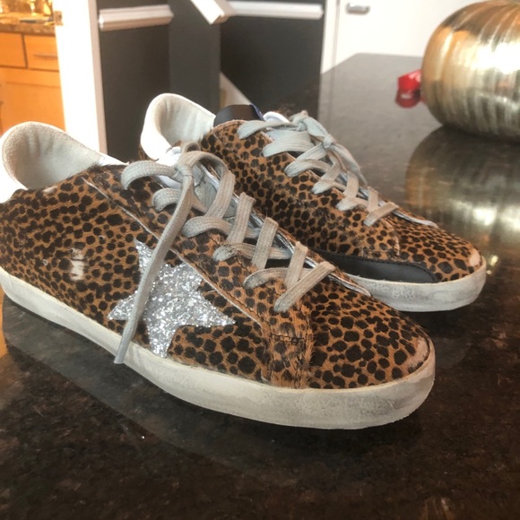Superstar glitter/leopard Golden Goose sneakers - Picture 2 of 7